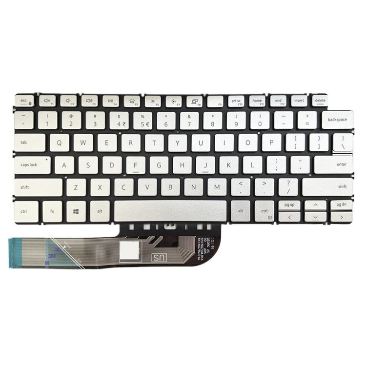 For Dell Inspiron 7490 / Vostro 5390 US Version Backlight Laptop Keyboard(Silver) by buy2fix