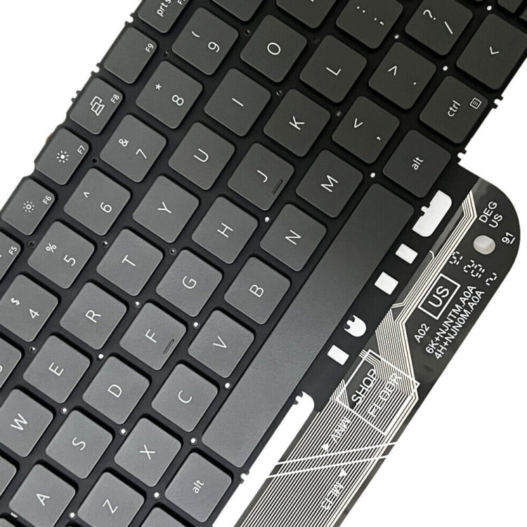 For Dell Vostro 5310 5320 5410 Latitude 3320 3420 US Version Backlight Laptop Keyboard(Black) by buy2fix