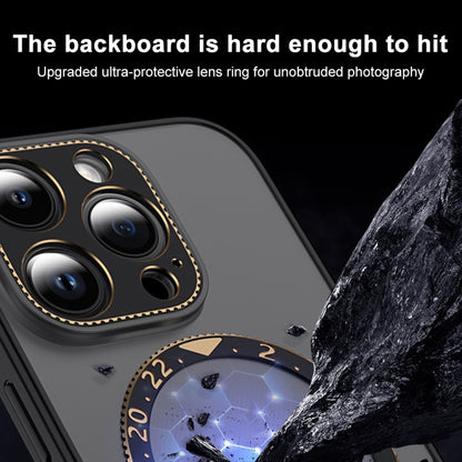 For iPhone 14 Dial Plate Magsafe Phone Case(Gold) by buy2fix