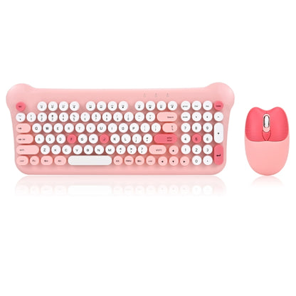 QW05 Mixed Color Portable 2.4G Wireless Keyboard Mouse Set(Pink) by buy2fix