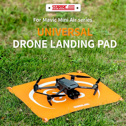 STARTRC Square Cardboard Drone Parking Apron for DJI Avata / Mini 3 / Mavic 3 Pro, Size:55cm x 55cm(Orange Grey) - Parking Apron by STARTRC | Online Shopping UK | buy2fix