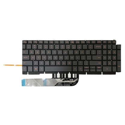 For Dell Inspiron G15 5510 5511 5515 5520 US Version Orange Backlight Laptop Keyboard(Black) by buy2fix