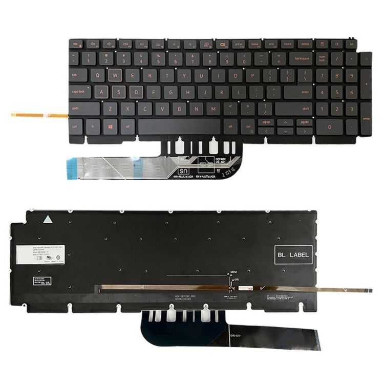 For Dell Latitude 7400 3400 5400 7410 5401 Spanish Version Backlight Laptop Keyboard(Black) by buy2fix