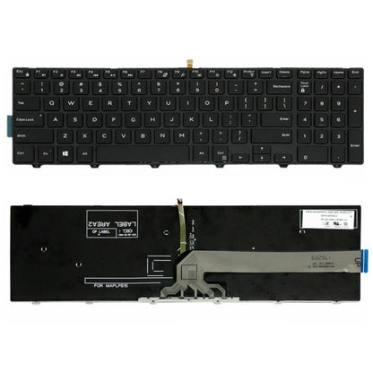 Backlight Laptop Keyboard For Dell 15-9550 / 15-3000 / 15-5542(White Word) by buy2fix