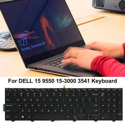 Backlight Laptop Keyboard For Dell 15-9550 / 15-3000 / 15-5542(White Word) by buy2fix