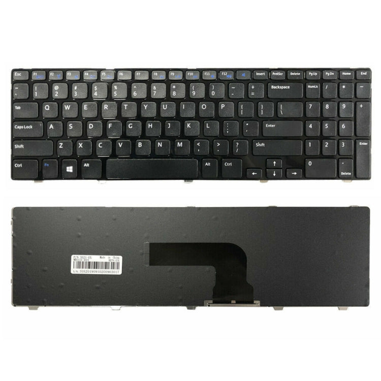 For Dell Inspiron 15 3521 3531 15R 5521 5537 US Version Laptop Keyboard(Black) by buy2fix