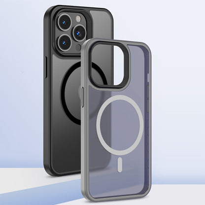 For iPhone 15 Magsafe Magnetic Frosted Skin Feel Phone Case(Blue) - iPhone 15 Cases by buy2fix | Online Shopping UK | buy2fix