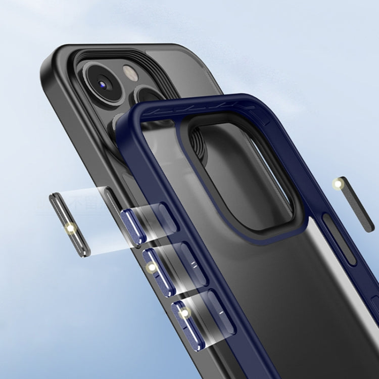 For iPhone 15 Magsafe Magnetic Frosted Skin Feel Phone Case(Blue) - iPhone 15 Cases by buy2fix | Online Shopping UK | buy2fix