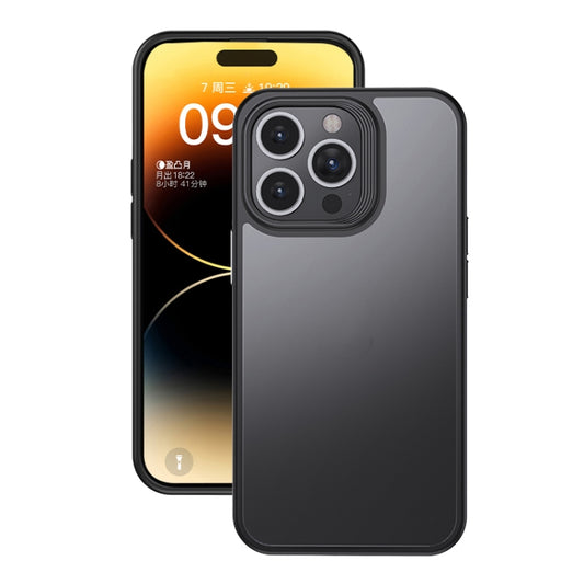 For iPhone 15 Pro Max Shield Frosted Skin Feel Phone Case(Black) - iPhone 15 Pro Max Cases by buy2fix | Online Shopping UK | buy2fix