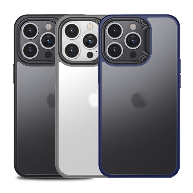 For iPhone 15 Pro Max Shield Frosted Skin Feel Phone Case(Grey) - iPhone 15 Pro Max Cases by buy2fix | Online Shopping UK | buy2fix