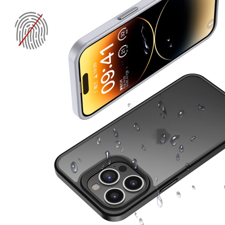 For iPhone 15 Pro Max Shield Frosted Skin Feel Phone Case(Black) - iPhone 15 Pro Max Cases by buy2fix | Online Shopping UK | buy2fix