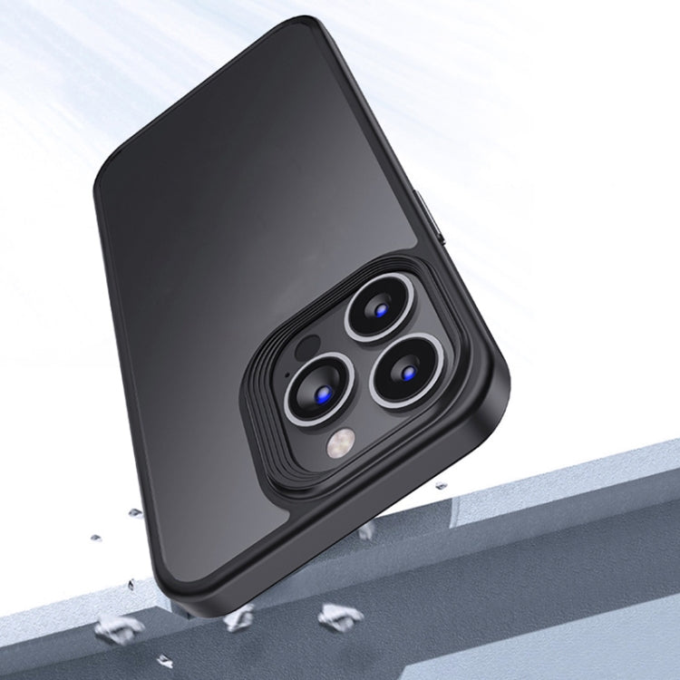 For iPhone 15 Pro Max Shield Frosted Skin Feel Phone Case(Blue) - iPhone 15 Pro Max Cases by buy2fix | Online Shopping UK | buy2fix