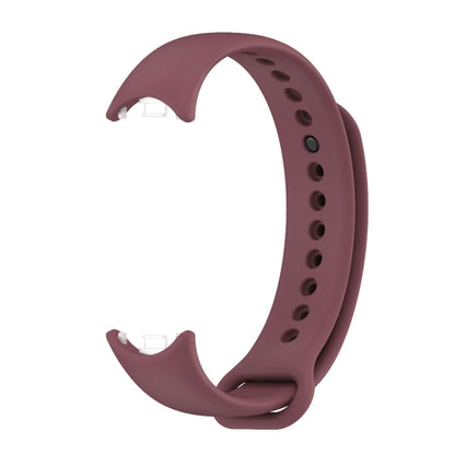 For Xiaomi Smart Band 10 / 9 / 8 Mijobs Solid Color Silicone Watch Band(Wine Red) - Watch Bands by buy2fix | Online Shopping UK | buy2fix