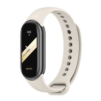 For Xiaomi Smart Band 10 / 9 / 8 Mijobs Solid Color Silicone Watch Band(Grey) - Watch Bands by buy2fix | Online Shopping UK | buy2fix