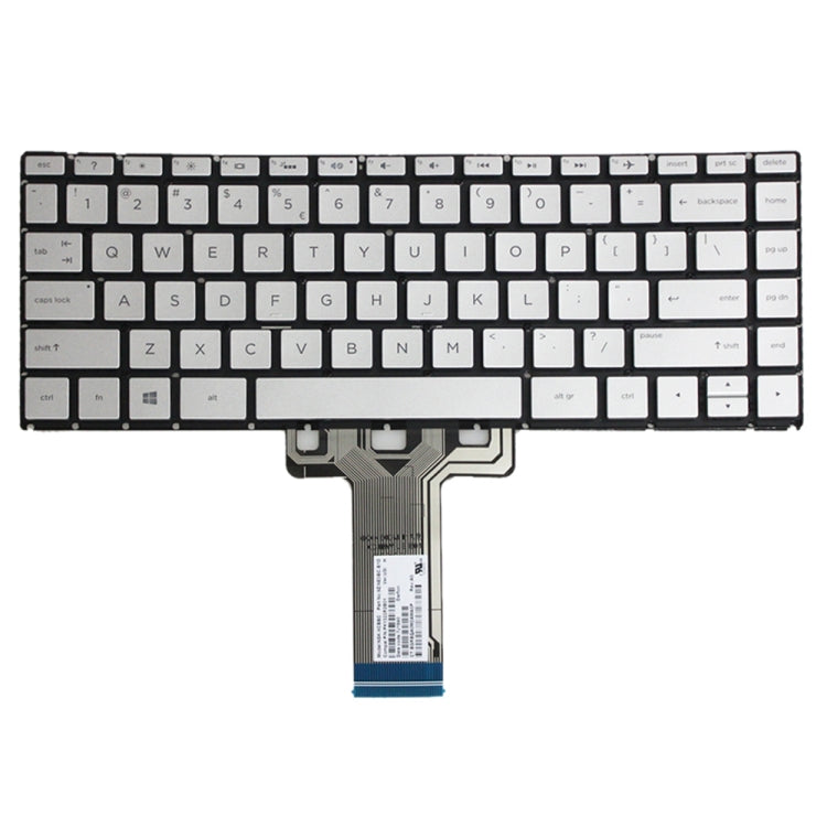 For HP 14M-BA 14-BS US Version Laptop Backlight Keyboard(Silver) by buy2fix