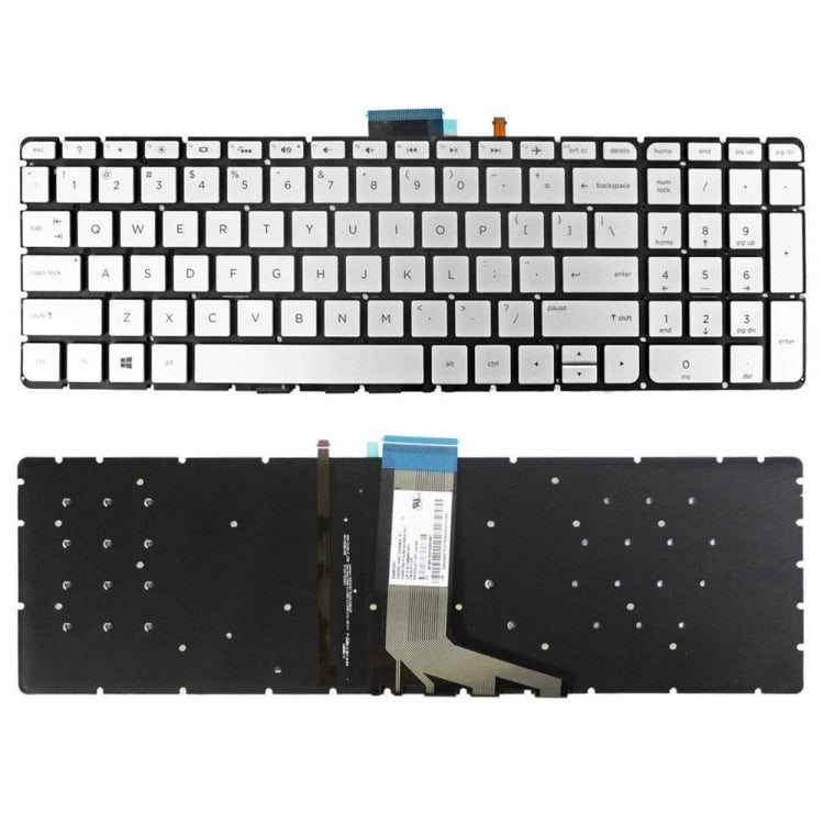 For HP M6-W US Version Laptop Backlight Keyboard(Silver) by buy2fix