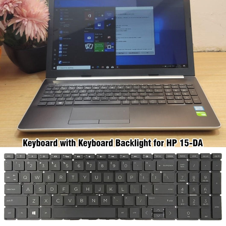 For HP 15-DA / 15-DB US Version Laptop Backlight Keyboard by buy2fix