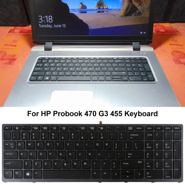 For HP Probook 470 G3 US Version Laptop Backlight Keyboard by buy2fix