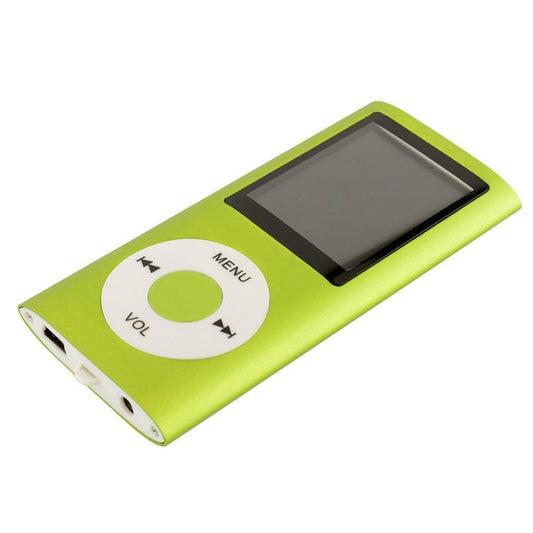 1.8 inch TFT Screen Metal MP4 Player With 16G TF Card+Earphone+Cable(Green) - MP4 Player by buy2fix | Online Shopping UK | buy2fix