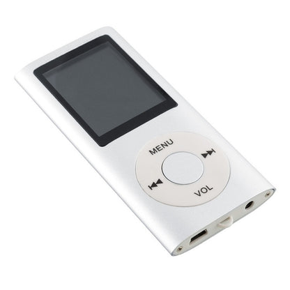 1.8 inch TFT Screen Metal MP4 Player With 16G TF Card+Earphone+Cable(Silver) - MP4 Player by buy2fix | Online Shopping UK | buy2fix