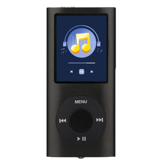 1.8 inch TFT Screen Metal MP4 Player With Earphone+Cable(Black) - MP4 Player by buy2fix | Online Shopping UK | buy2fix
