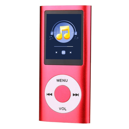 1.8 inch TFT Screen Metal MP4 Player With Earphone+Cable(Red) - MP4 Player by buy2fix | Online Shopping UK | buy2fix
