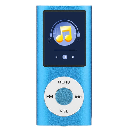 1.8 inch TFT Screen Metal MP4 Player With Earphone+Cable(Blue) - MP4 Player by buy2fix | Online Shopping UK | buy2fix
