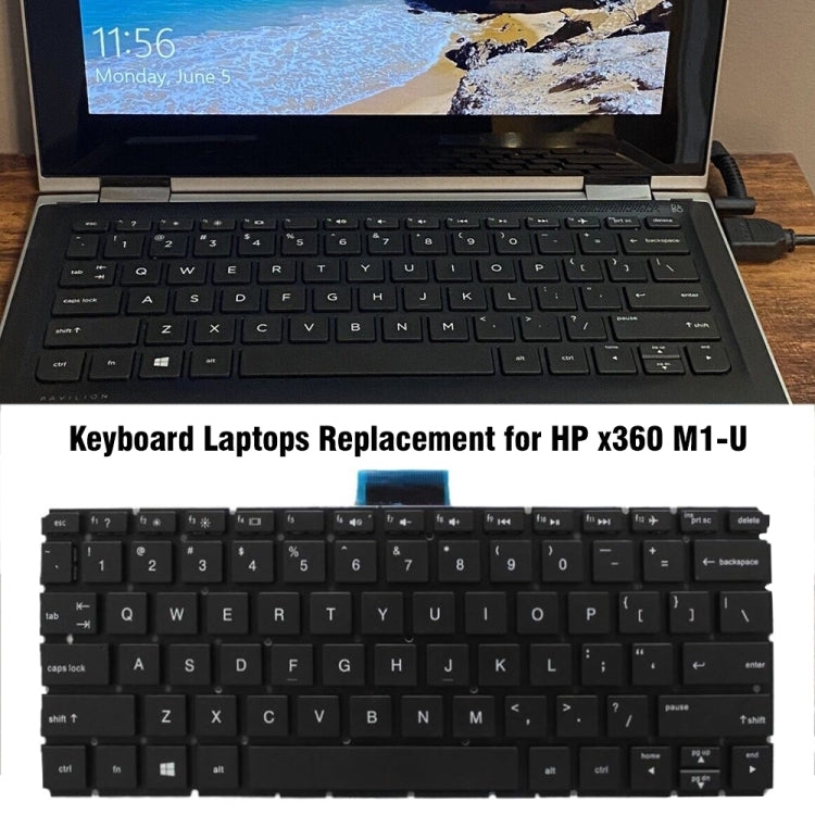 For HP M1-U / 11-K US Version Laptop Keyboard by buy2fix