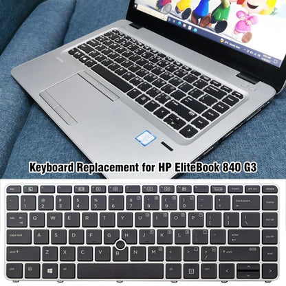 For HP EliteBook 840 G3 Fingerless US Version Laptop Backlight Keyboard by buy2fix