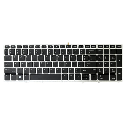 For HP ProBook 650 G4 Silver Frame US Version Laptop Backlight Keyboard by buy2fix