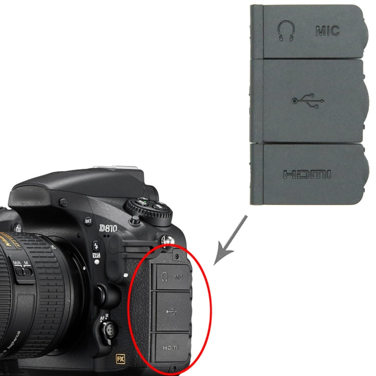 For Nikon D810 OEM USB Cover Cap by buy2fix