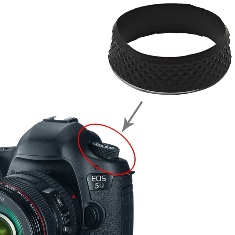 For Canon EOS 5D Mark III Mode Turntable Rubber Leather by buy2fix