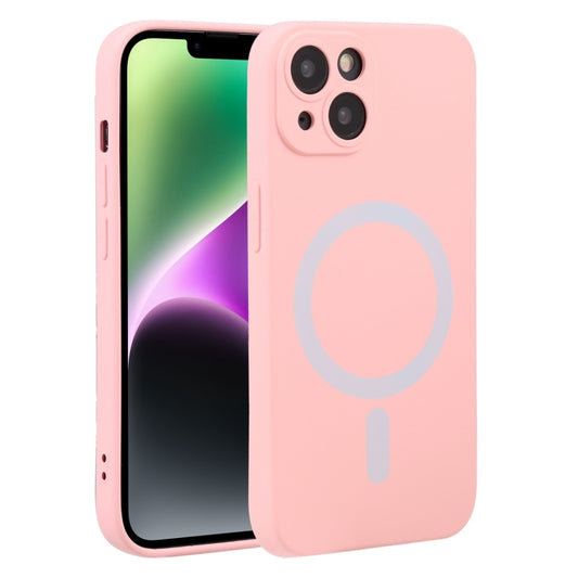 For iPhone 15 Liquid Silicone Magsafe Phone Case(Pink) - iPhone 15 Cases by buy2fix | Online Shopping UK | buy2fix
