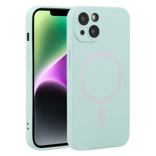 For iPhone 15 Liquid Silicone Magsafe Phone Case(Light Cyan) - iPhone 15 Cases by buy2fix | Online Shopping UK | buy2fix