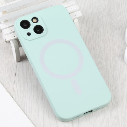 For iPhone 15 Liquid Silicone Magsafe Phone Case(Light Cyan) - iPhone 15 Cases by buy2fix | Online Shopping UK | buy2fix