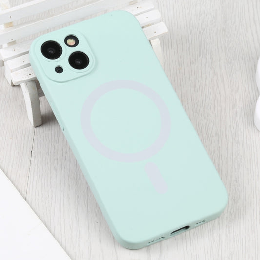 For iPhone 15 Liquid Silicone Magsafe Phone Case(Light Cyan) - iPhone 15 Cases by buy2fix | Online Shopping UK | buy2fix