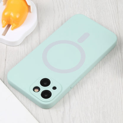 For iPhone 15 Liquid Silicone Magsafe Phone Case(Light Cyan) - iPhone 15 Cases by buy2fix | Online Shopping UK | buy2fix