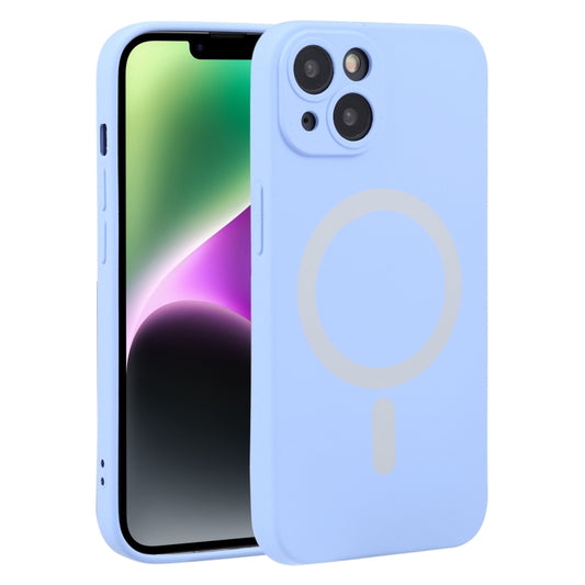 For iPhone 15 Liquid Silicone Magsafe Phone Case(Light Purple) - iPhone 15 Cases by buy2fix | Online Shopping UK | buy2fix
