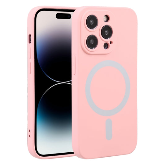 For iPhone 15 Pro Liquid Silicone Magsafe Phone Case(Pink) - iPhone 15 Pro Cases by buy2fix | Online Shopping UK | buy2fix