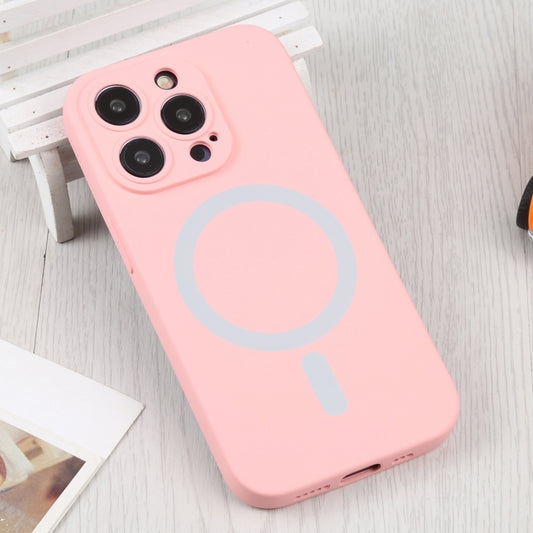 For iPhone 15 Pro Liquid Silicone Magsafe Phone Case(Pink) - iPhone 15 Pro Cases by buy2fix | Online Shopping UK | buy2fix