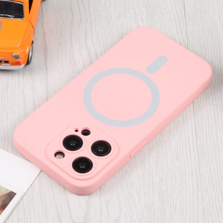 For iPhone 15 Pro Liquid Silicone Magsafe Phone Case(Pink) - iPhone 15 Pro Cases by buy2fix | Online Shopping UK | buy2fix