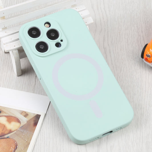 For iPhone 15 Pro Liquid Silicone Magsafe Phone Case(Light Cyan) - iPhone 15 Pro Cases by buy2fix | Online Shopping UK | buy2fix