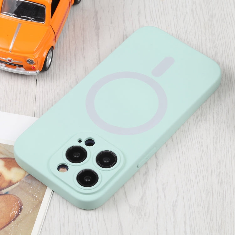 For iPhone 15 Pro Liquid Silicone Magsafe Phone Case(Light Cyan) - iPhone 15 Pro Cases by buy2fix | Online Shopping UK | buy2fix