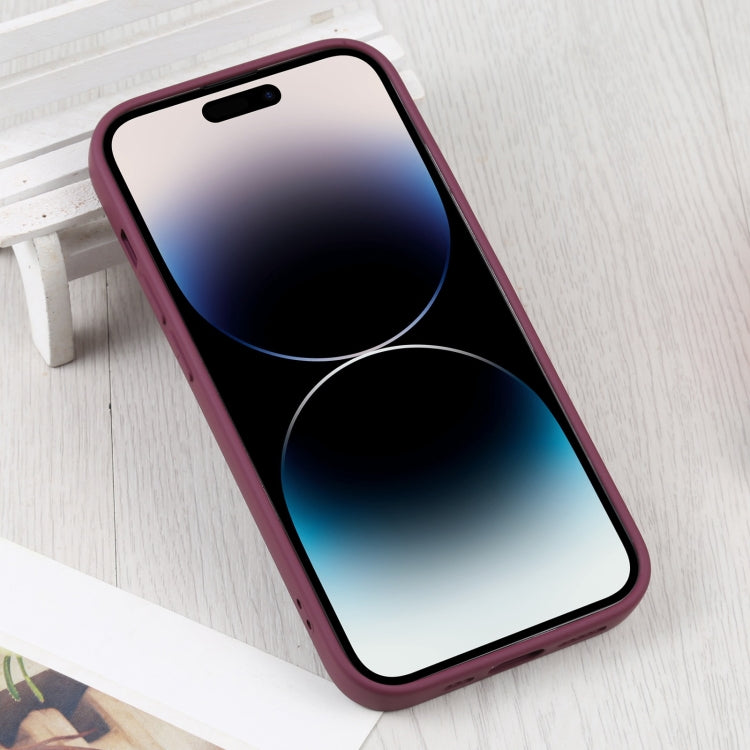 For iPhone 15 Pro Max Liquid Silicone Magsafe Phone Case(Wine Red) - iPhone 15 Pro Max Cases by buy2fix | Online Shopping UK | buy2fix