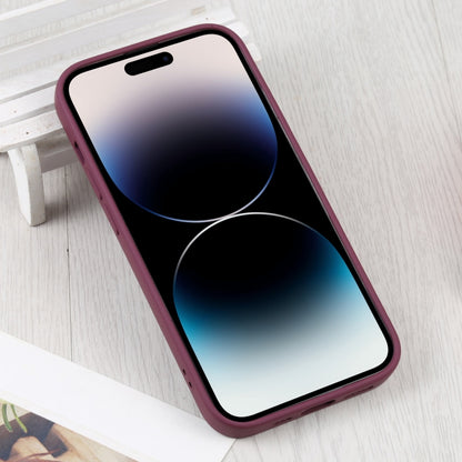 For iPhone 15 Pro Max Liquid Silicone Magsafe Phone Case(Wine Red) - iPhone 15 Pro Max Cases by buy2fix | Online Shopping UK | buy2fix