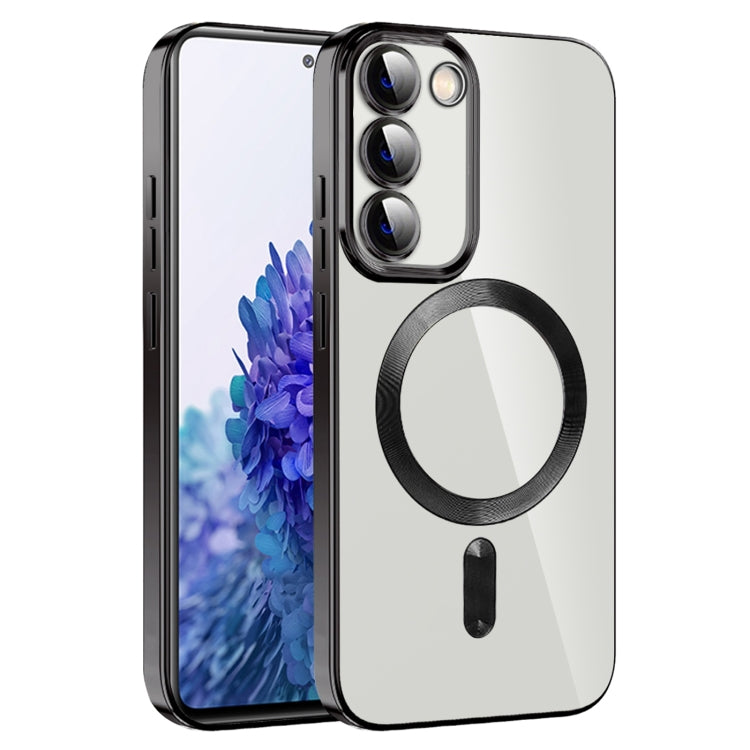 For Samsung Galaxy S20 FE CD Texture Plating TPU MagSafe Phone Case with Lens Film(Black) by buy2fix