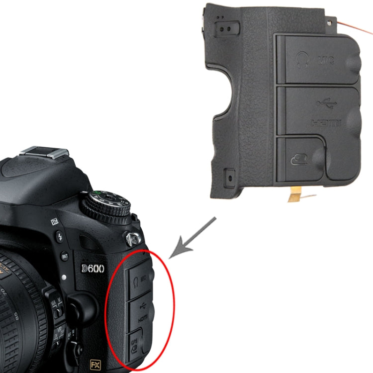 For Nikon D600 Camera USB Cover by buy2fix