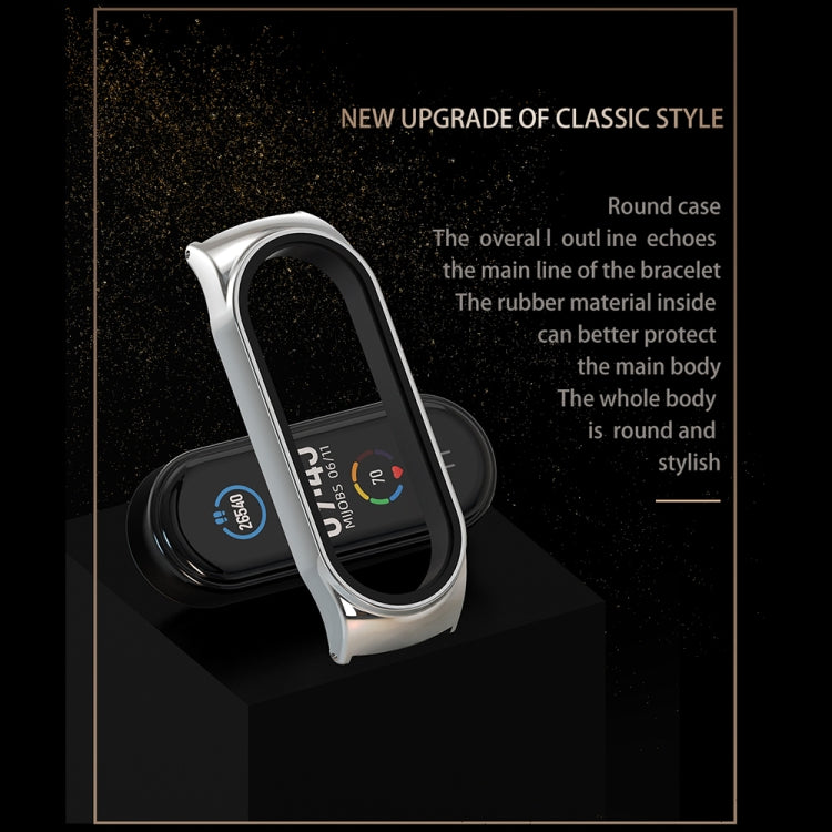 For Xiaomi Mi Band 8 Mijobs CS Case Milan Magnetic Stainless Steel Watch Band(Rose Gold) - Watch Bands by MIJOBS | Online Shopping UK | buy2fix