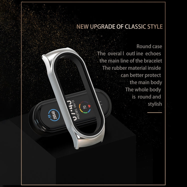 For Xiaomi Mi Band 8 Mijobs CS Case Milan Buckle Metal Watch Band(Gold) - Watch Bands by MIJOBS | Online Shopping UK | buy2fix