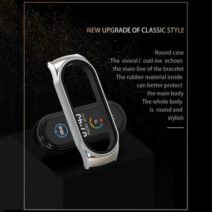 For Xiaomi Mi Band 8 Mijobs CS Case Milan Buckle Metal Watch Band(Gold) - Watch Bands by MIJOBS | Online Shopping UK | buy2fix